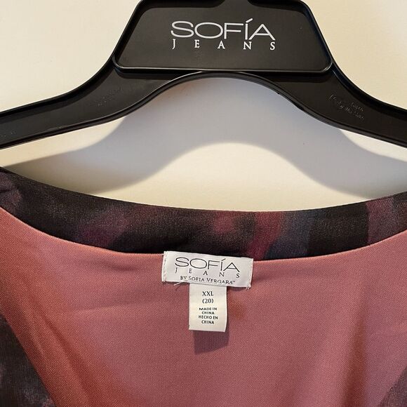 Women’s Boho Maxi Dress Floral w/pockets Plus Size XXL 20 NEW Sofia Vergara - Picture 2 of 14